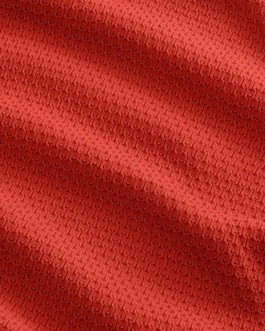NN.07 Paul 60016 Polo Knitted Cotton Sienna Red