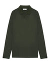 NN.07 Paul 3525 Organic Cotton LS Polo Dark Army – productfoto 1 – Checkpoint Mol
