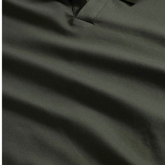 NN.07 Paul 3525 Organic Cotton LS Polo Dark Army – productfoto 3 – Checkpoint Mol