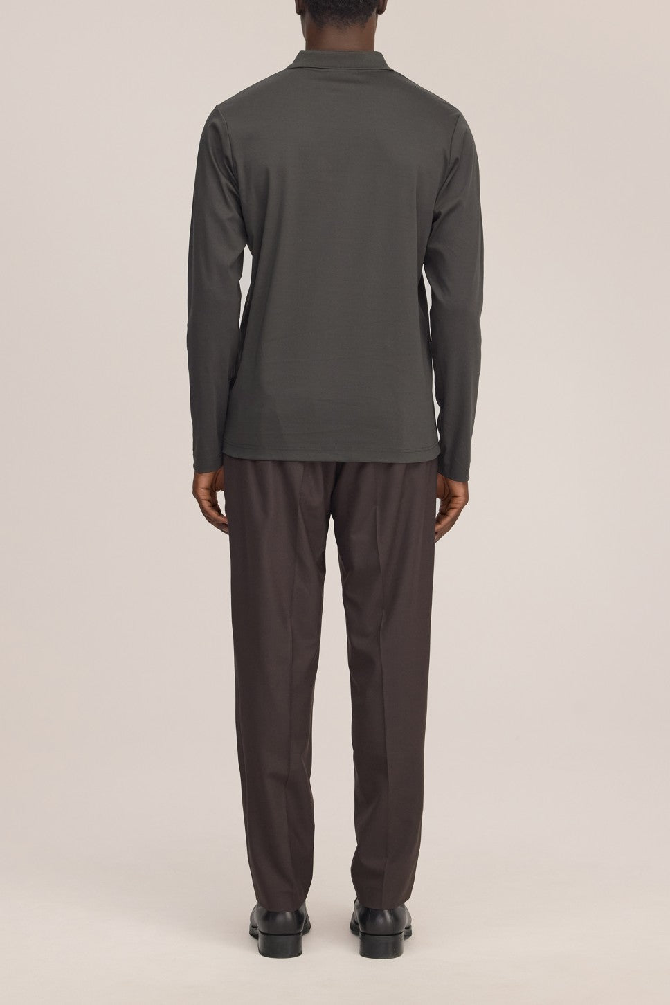 NN.07 Paul 3525 Organic Cotton LS Polo Dark Army – productfoto 5 – Checkpoint Mol