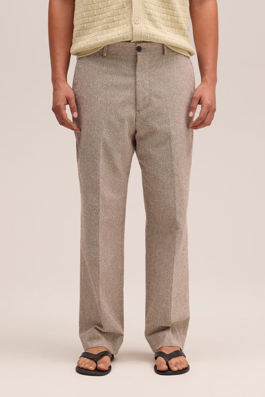 NN.07 Paw 10033 Trousers Bouclé Relaxed Fit Brown