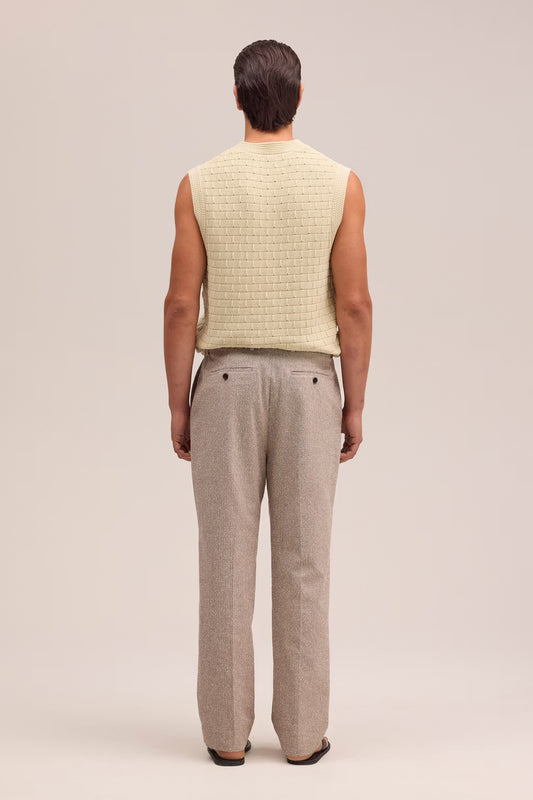 NN.07 Paw 10033 Trousers Bouclé Relaxed Fit Brown