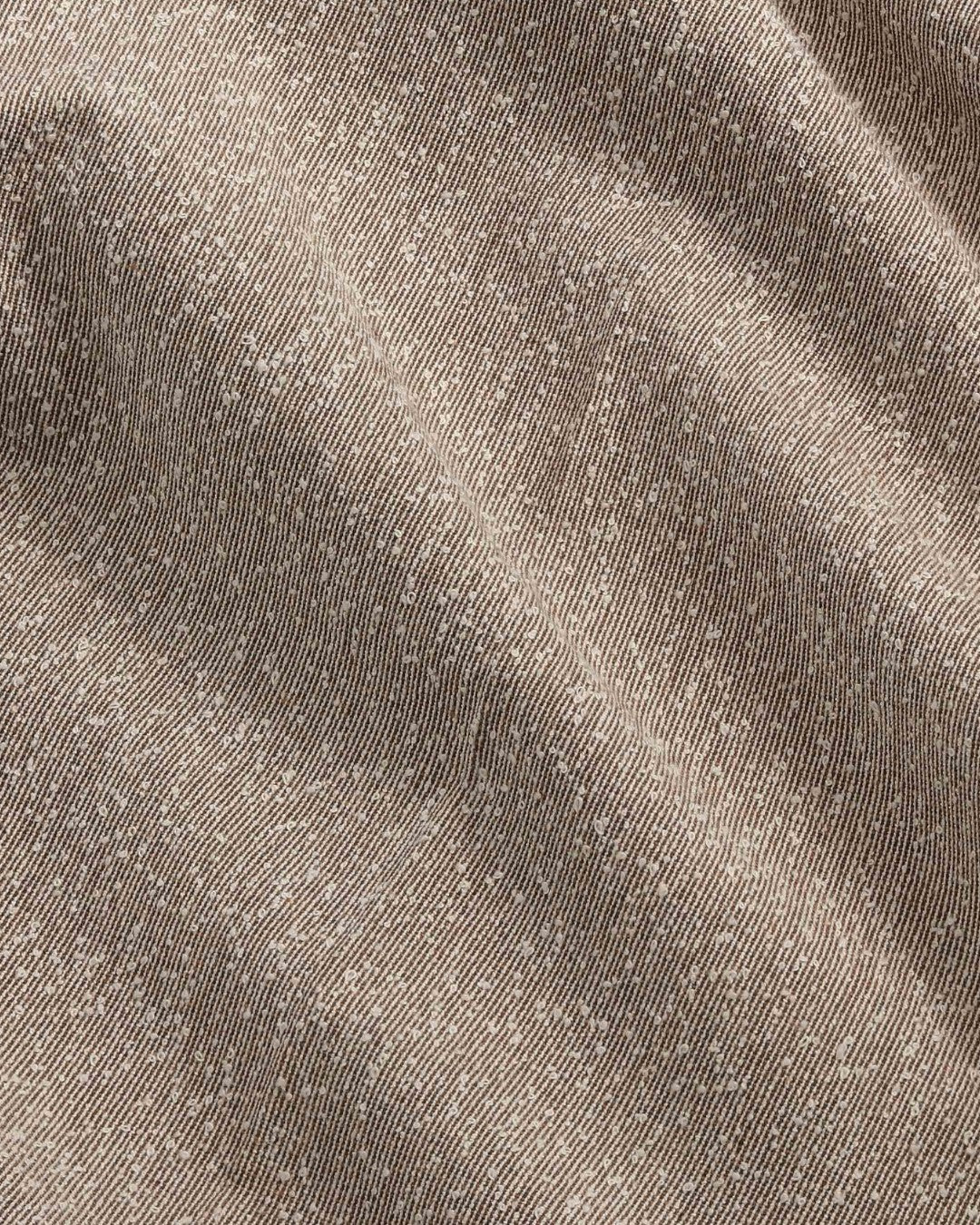 Brown Melange Paw Organic Cotton Relaxed Fit Trousers