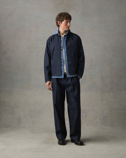 NN.07 Justin 10093 Herringbone Jeans Dark Denim