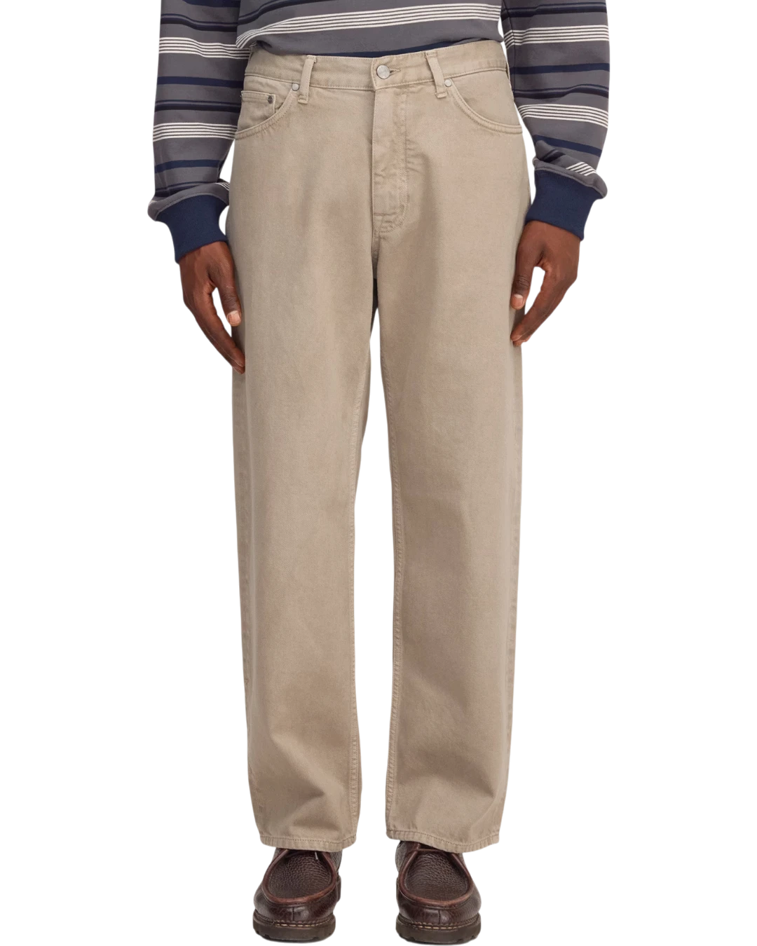 Voorkant NN.07 Ross 1874 coloured denim Khaki Stone – Checkpoint Mol