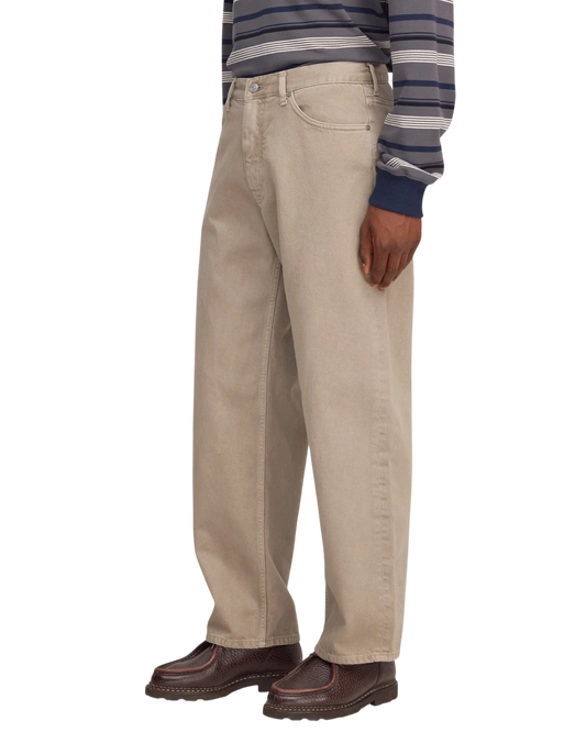 Zijaanzicht NN.07 Ross 1874 barrel jeans Khaki Stone – Checkpoint Mol
