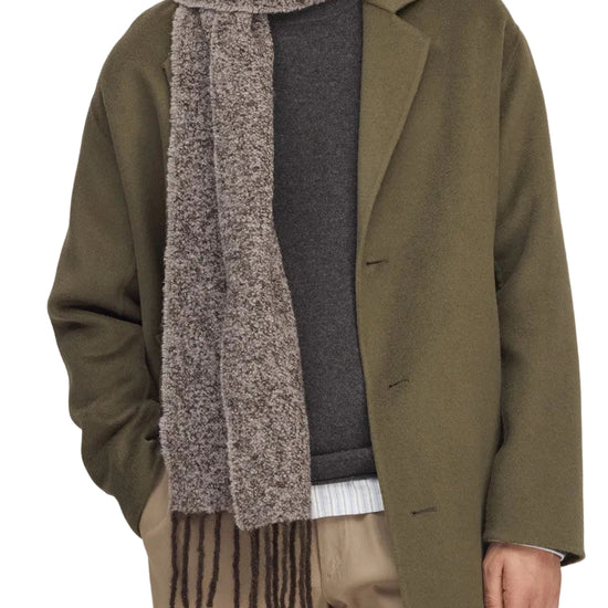 NN.07 Scarf Two 60085 Alpaca Wool Boucle Scarf Deep Truffle – productfoto 2 – Checkpoint Mol