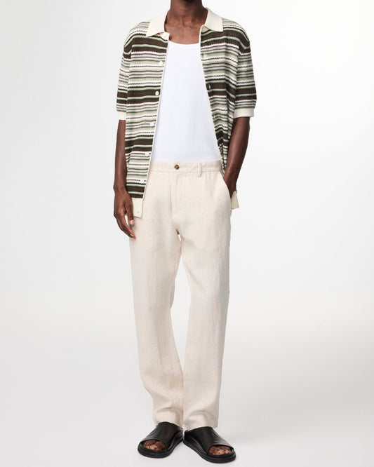 NN.07 Theo 1454 Trousers Linen Slim Fit Oat