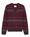 NN.07 Tobias V-Neck Wool Blend Cardigan Multi Shades 60004