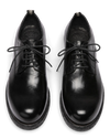 Paar Officine Creative Bulla DD 101 zwarte leren derby's van boven