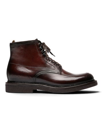 Officine Creative Aston Crepe 004 Leren Veterboot Castagno
