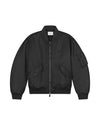 OLAF Charcoal Relaxed Fit Bomber Jacket – vooraanzicht