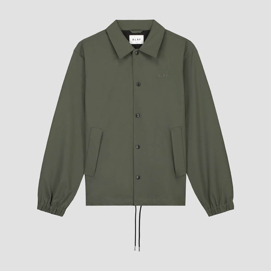 OLAF Grey Green Bonded Ripstop Nylon Coach Jacket – productbeeld 2