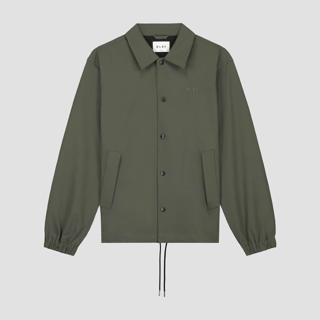 OLAF Grey Green Bonded Ripstop Nylon Coach Jacket – productbeeld 2