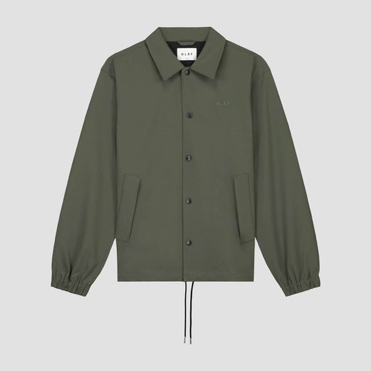 OLAF Grey Green Bonded Ripstop Nylon Coach Jacket – productbeeld 2