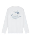 OLAF Broken Plate Cotton Longsleeve T-shirt Optical White - productfoto 1