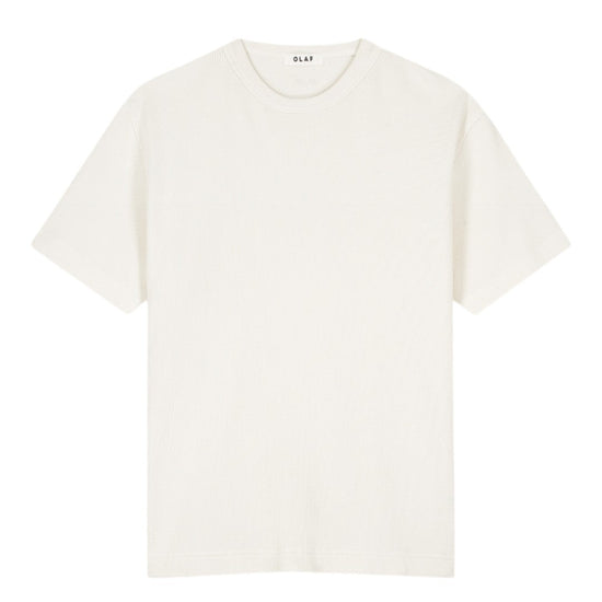 OLAF Cotton Waffle T-shirt Off White - productfoto 1
