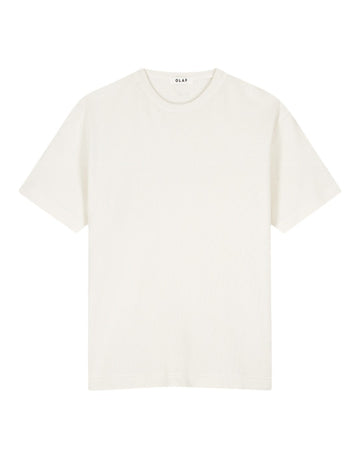 OLAF Cotton Waffle T-shirt Off White - productfoto 1