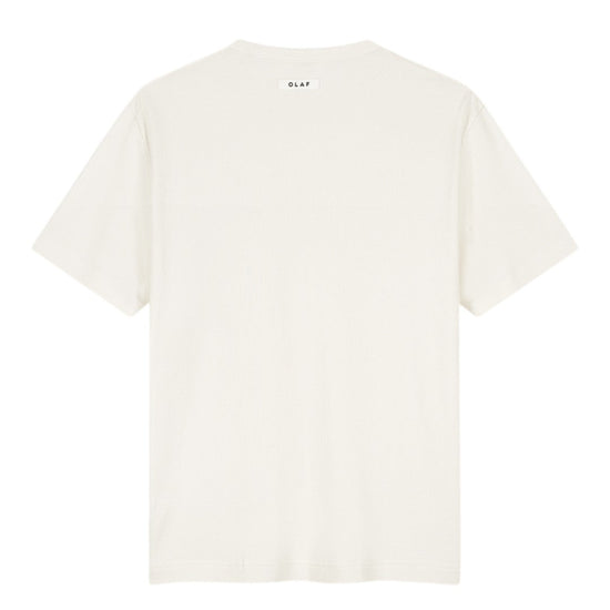OLAF Cotton Waffle T-shirt Off White - productfoto 2