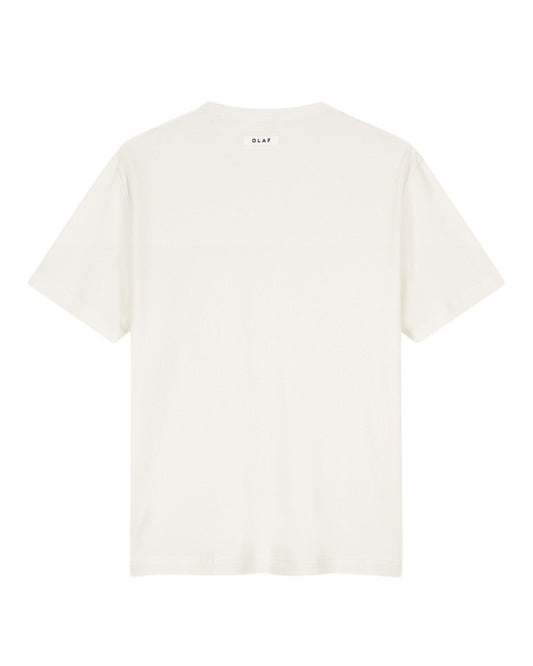 OLAF Cotton Waffle T-shirt Off White - productfoto 2