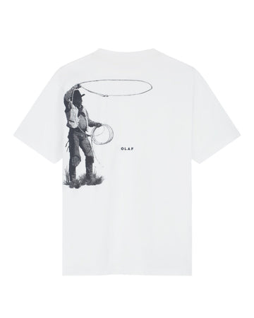 OLAF Cowboy Cotton T-shirt Optical White - productfoto 1
