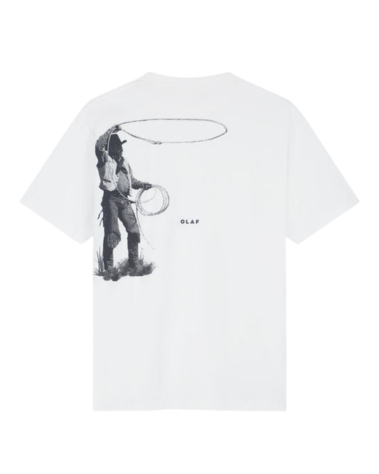 OLAF Cowboy Cotton T-shirt Optical White - productfoto 1