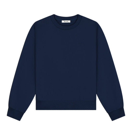 OLAF Dotted Monogram Crewneck Sweater Blue - productfoto 3