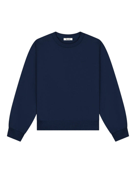 OLAF Dotted Monogram Crewneck Sweater Blue - productfoto 3