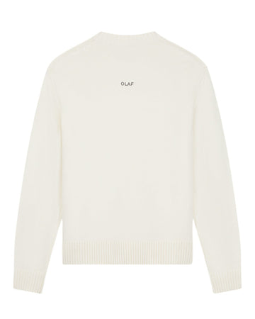 OLAF Essential Knitted Crewneck Pullover Off White - productfoto 1