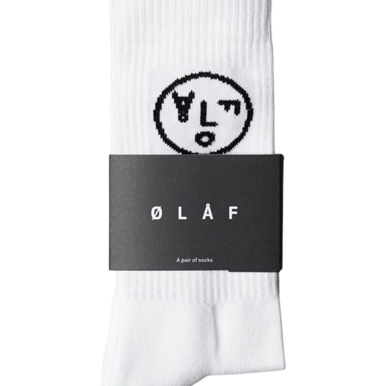 OLAF Face Socks White/Black - productfoto 1