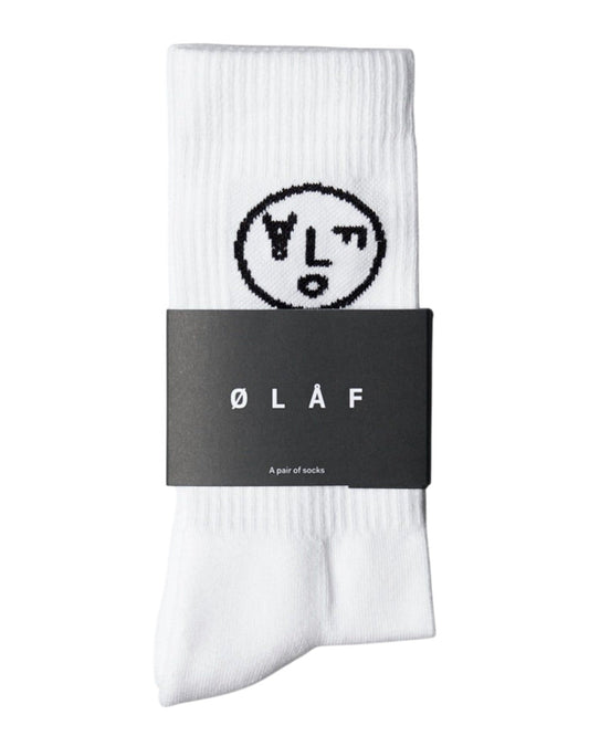 OLAF Face Socks White/Black - productfoto 1