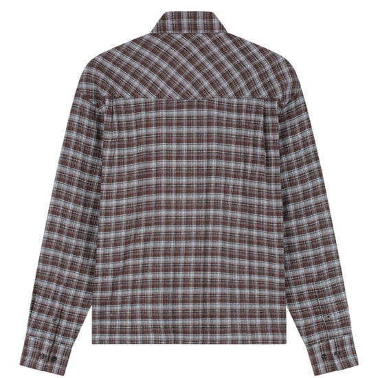 OLAF Flannel Boxy Hemd Chocolate Plum/Windsurfer - productfoto 2