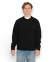 OLAF HUSSEIN Essential Knitted Crewneck in Black