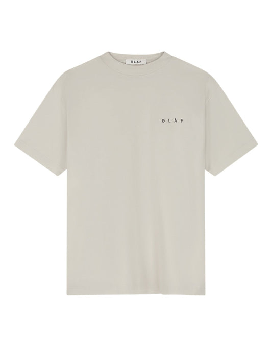 OLAF Lasso Face Cotton T-shirt Cement - productfoto 2