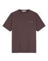 OLAF Lasso Face Cotton T-shirt Chocolate Plum - productfoto 2