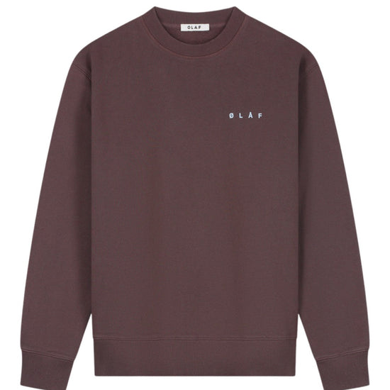OLAF Lasso Face Sweater Chocolate Plum - productfoto 2