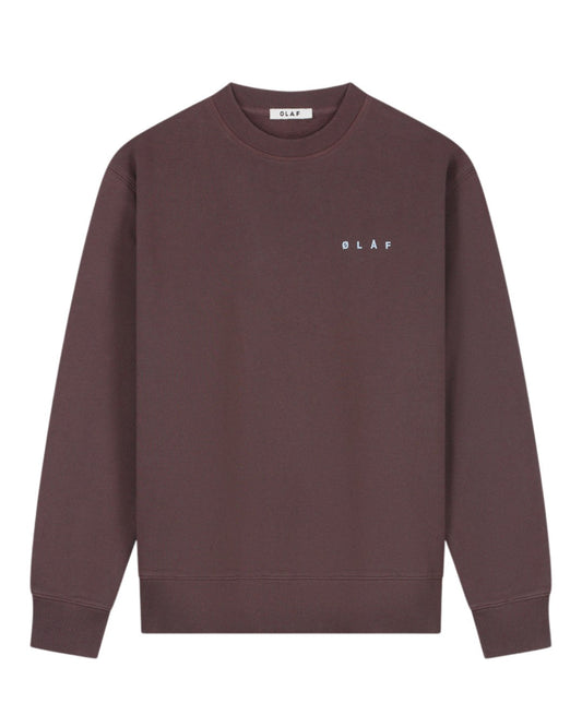OLAF Lasso Face Sweater Chocolate Plum - productfoto 2