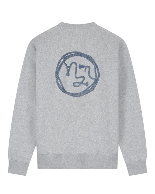 OLAF Lasso Face Sweater Heather Grey - productfoto 1