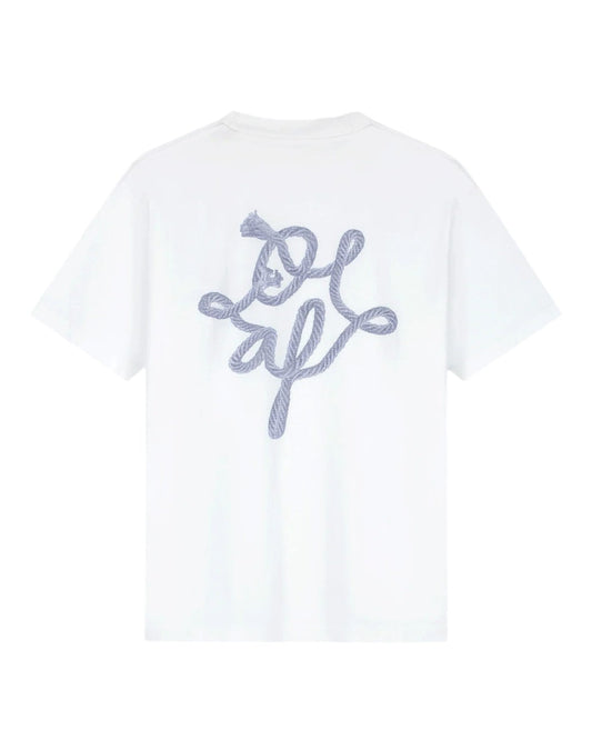 OLAF Lasso Monogram Cotton T-shirt Optical White - productfoto 1