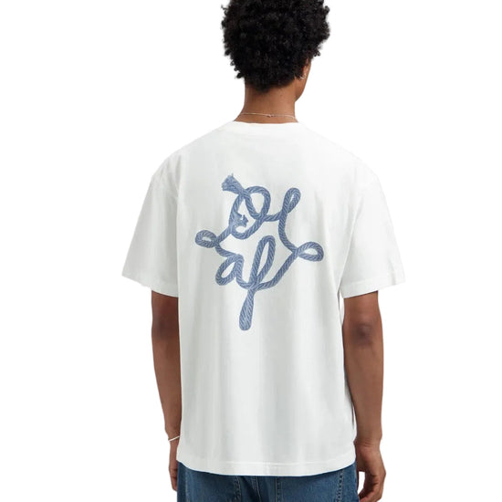 OLAF Lasso Monogram Cotton T-shirt Optical White - productfoto 2