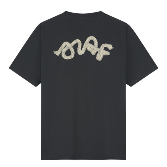 OLAF Lasso Signature Cotton T-shirt Charcoal - productfoto 1