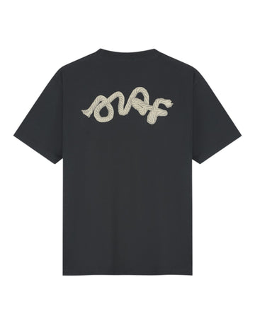OLAF Lasso Signature Cotton T-shirt Charcoal - productfoto 1