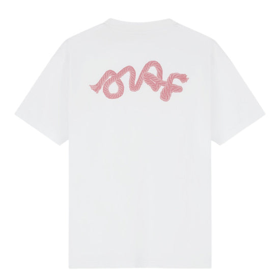 OLAF Lasso Signature Cotton T-shirt Optical White - productfoto 1