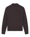 OLAF Oversized Knitted Longsleeve Polo Chocolate Plum - productfoto 2
