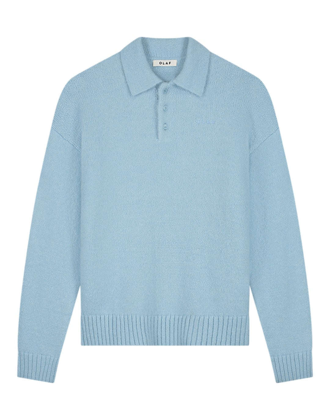 OLAF Oversized Knitted Longsleeve Polo Windsurfer - productfoto 1