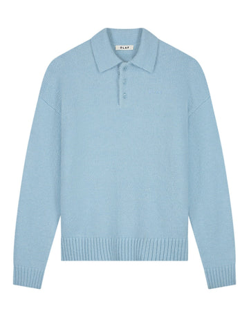 OLAF Oversized Knitted Longsleeve Polo Windsurfer - productfoto 1