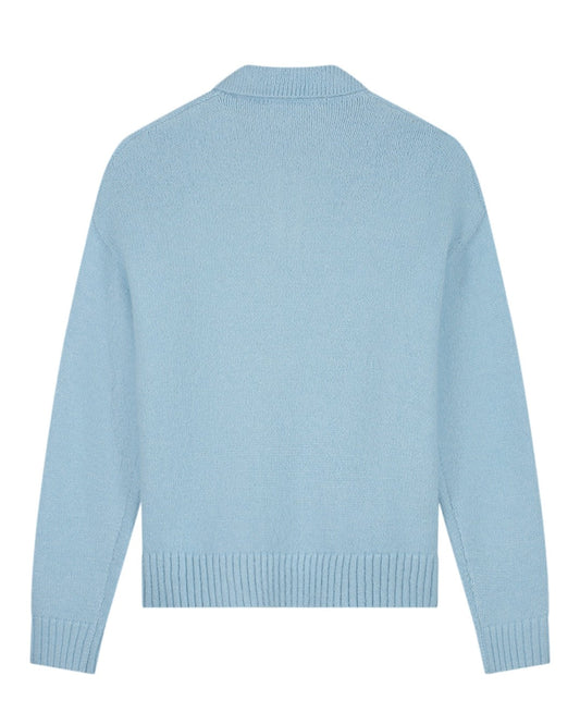 OLAF Oversized Knitted Longsleeve Polo Windsurfer - productfoto 2