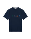 OLAF Navy Sans Embroidered Logo Cotton T-shirt – vooraanzicht