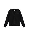 OLAF Black Signature Wool Blend Regular Fit Pullover – vooraanzicht