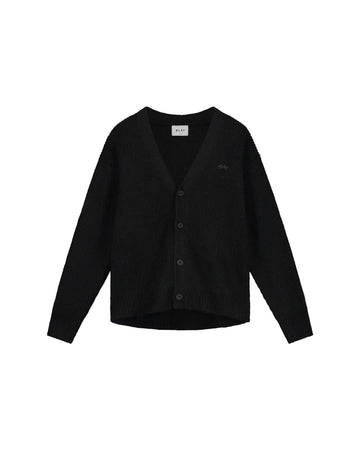 OLAF Black Signature Wool Blend Regular Fit Pullover – vooraanzicht